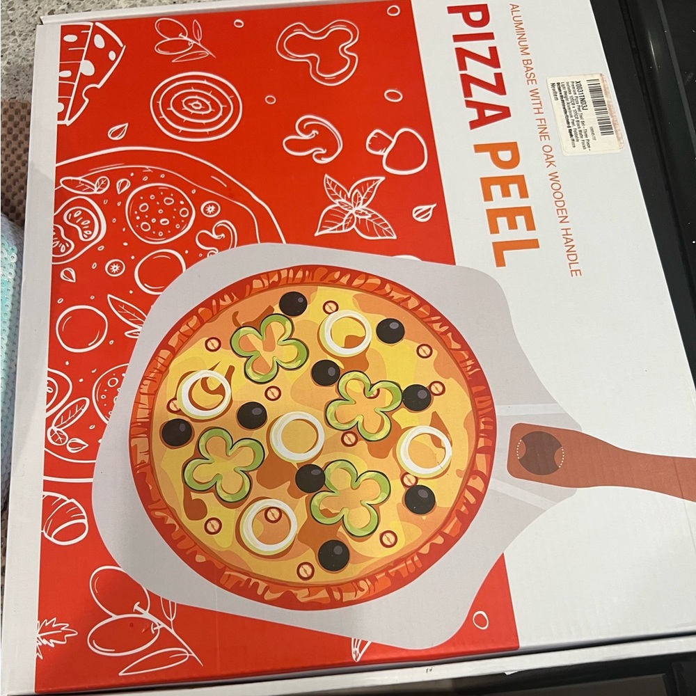 Pizza Peel with Foldable Wood Handle - New
